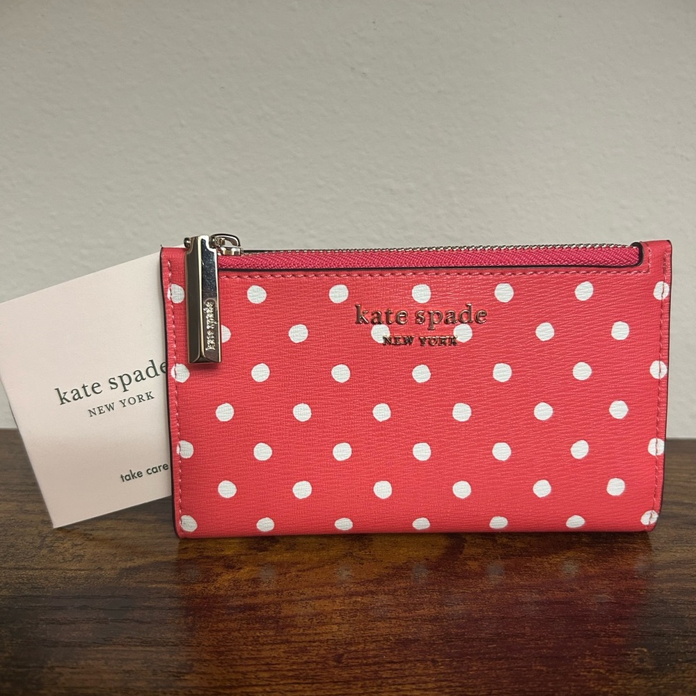 Kate Spade ♠️ Polka Dot Mini Wallet
